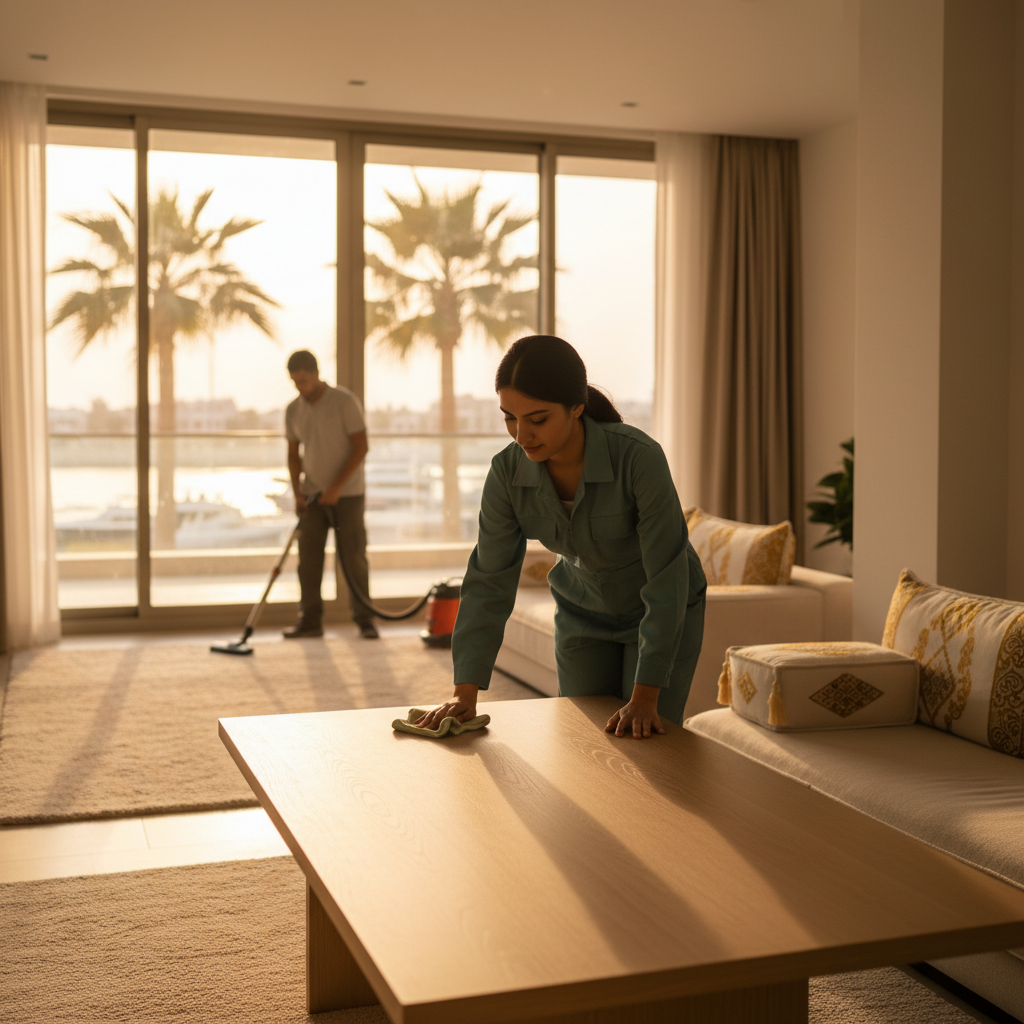 Spotless UAQ Marina apartment after professional deep cleaning service